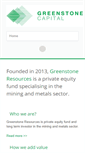 Mobile Screenshot of greenstoneresources.com