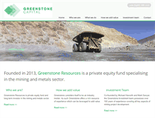 Tablet Screenshot of greenstoneresources.com